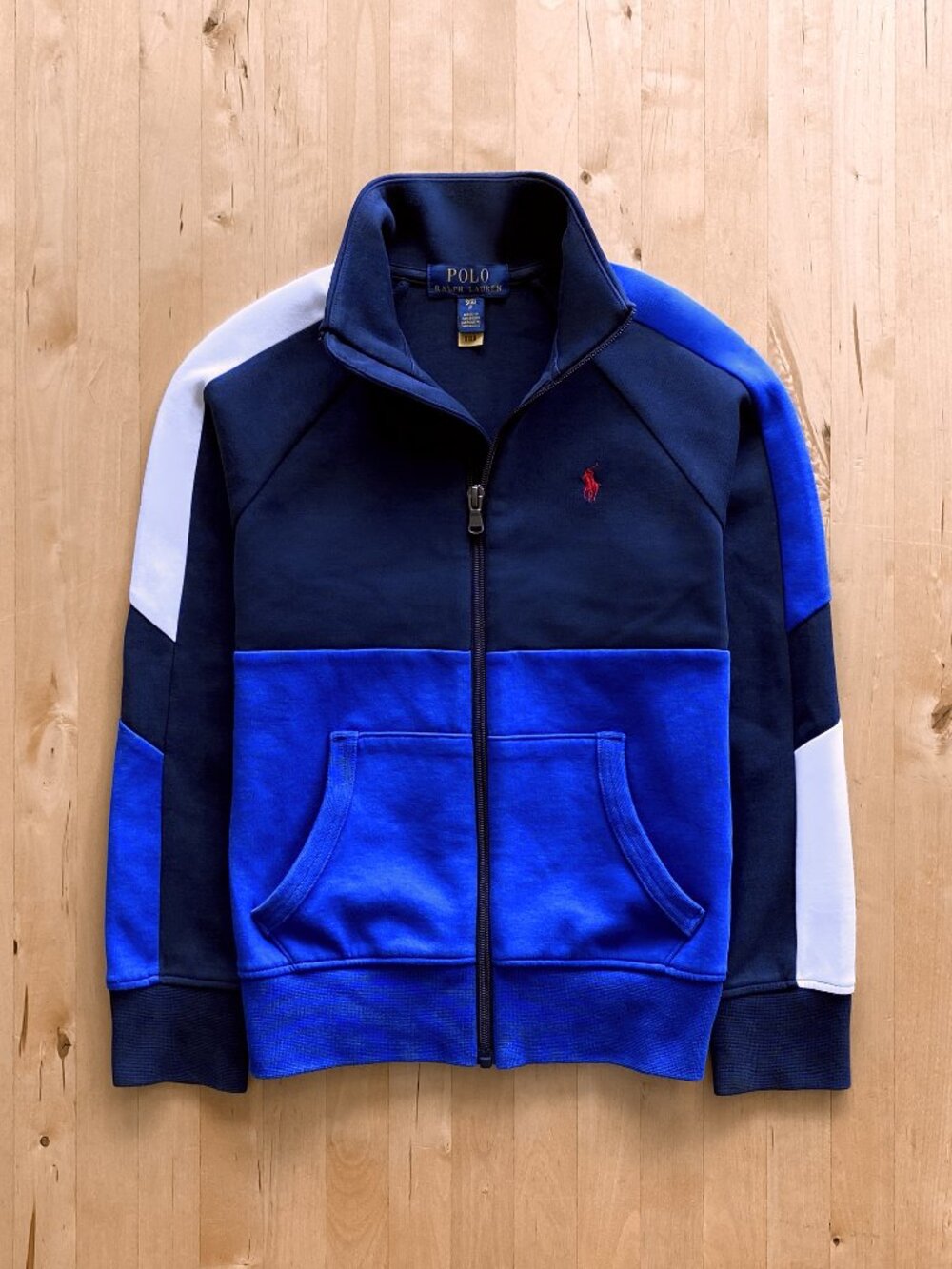 Polo Ralph Lauren Colour-blocked Double-knit Track Jacket Boy's Small